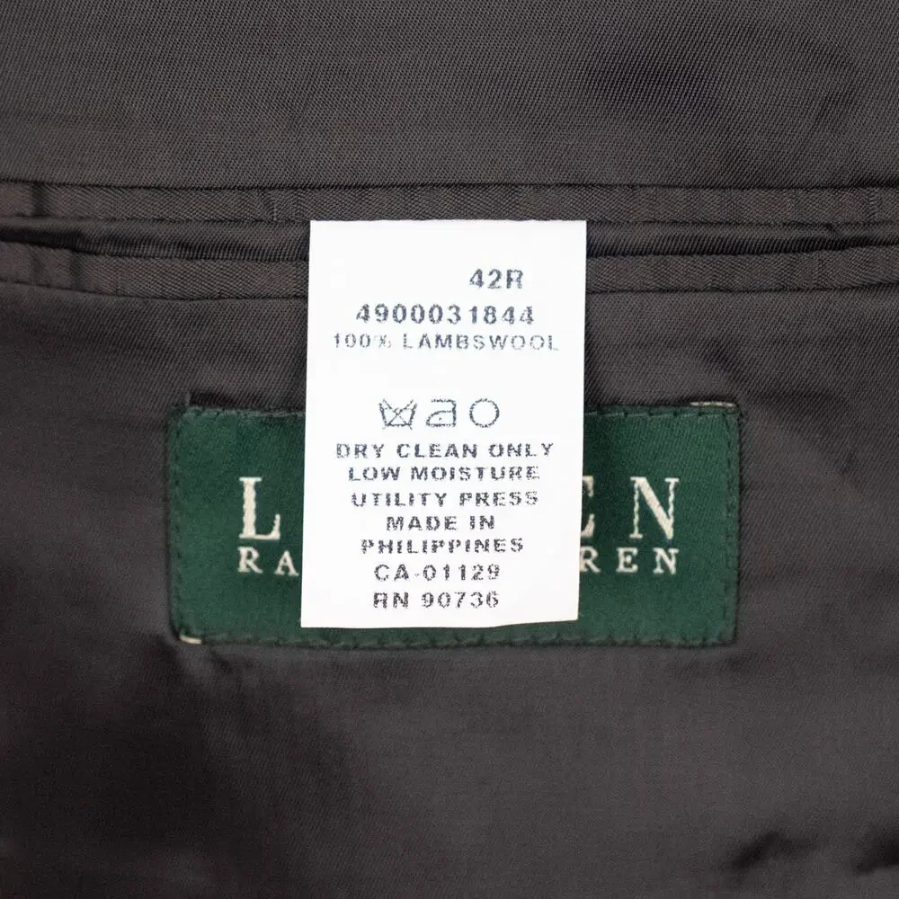 Lauren Ralph Lauren Men's 100% Lambswool Tweed Blazer Sport Coat SZ 42R Classic